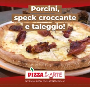 pizza porcini speck taleggio